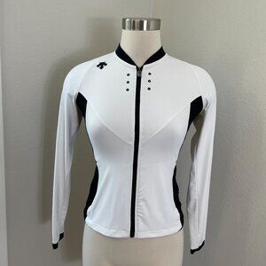 Descente Womens Small Long Sleeve Full Zip Cycling Jersey Performance Jacket
